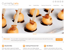Tablet Screenshot of cuisinebylela.com